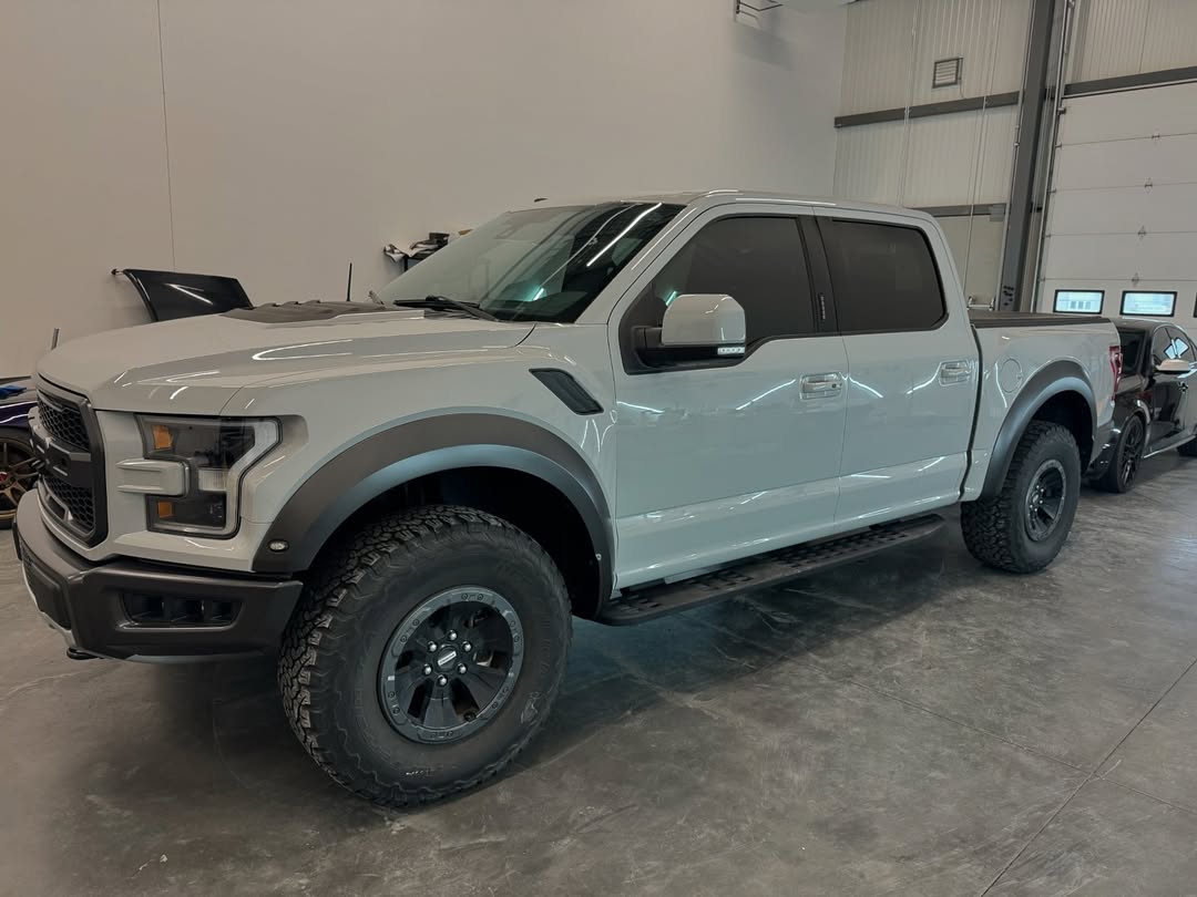 2017 F150 Raptor with full body PPF, Fusion ceramic coating, and front window tint